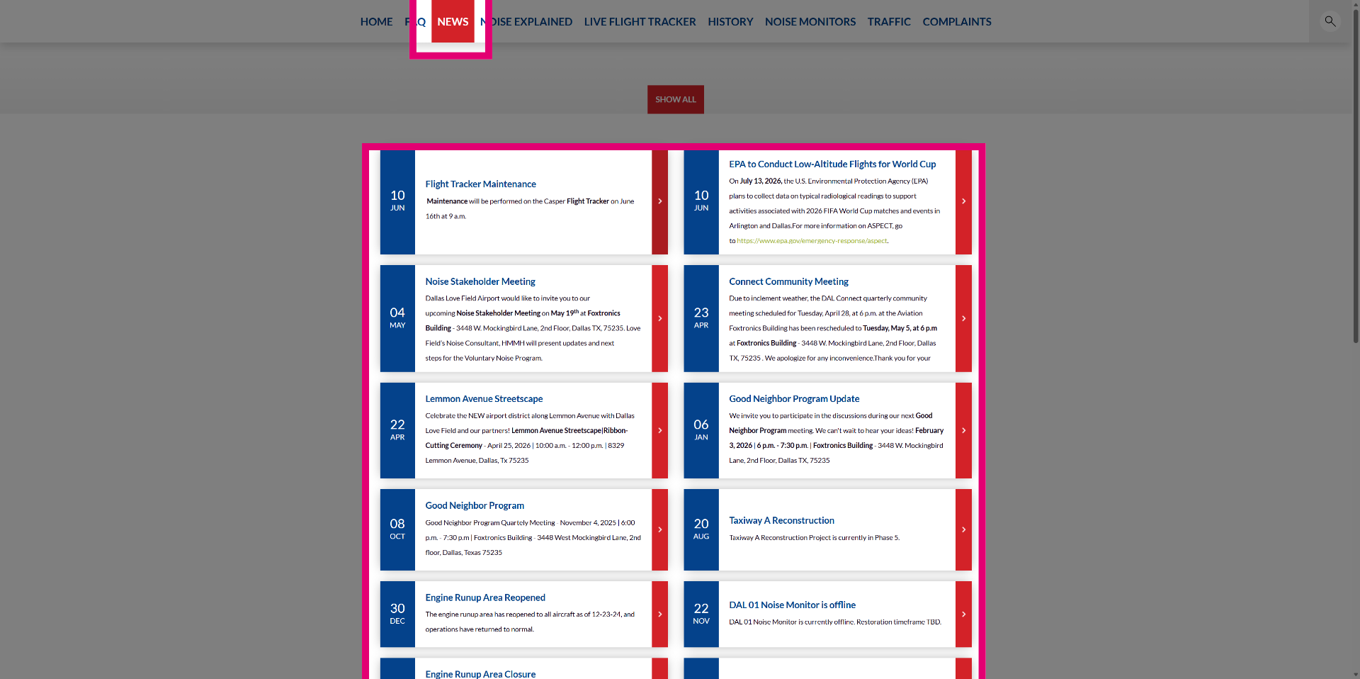Access News Details