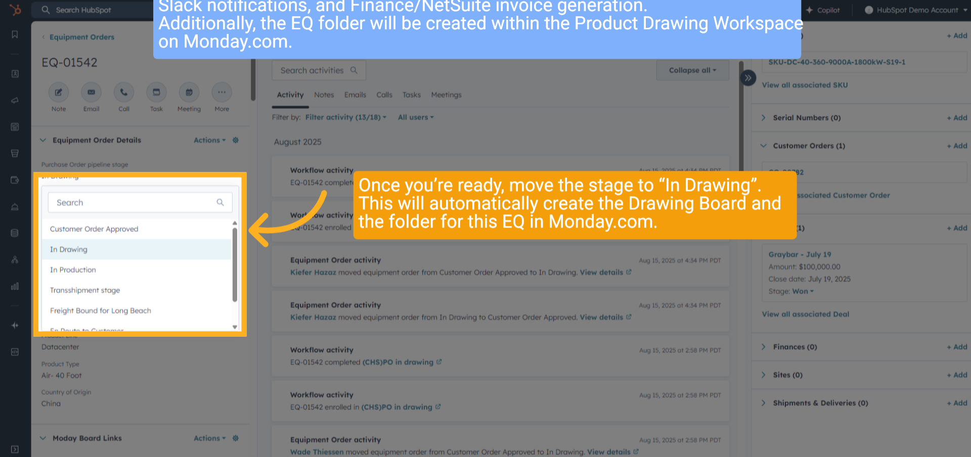 Move to 'In Drawing'
