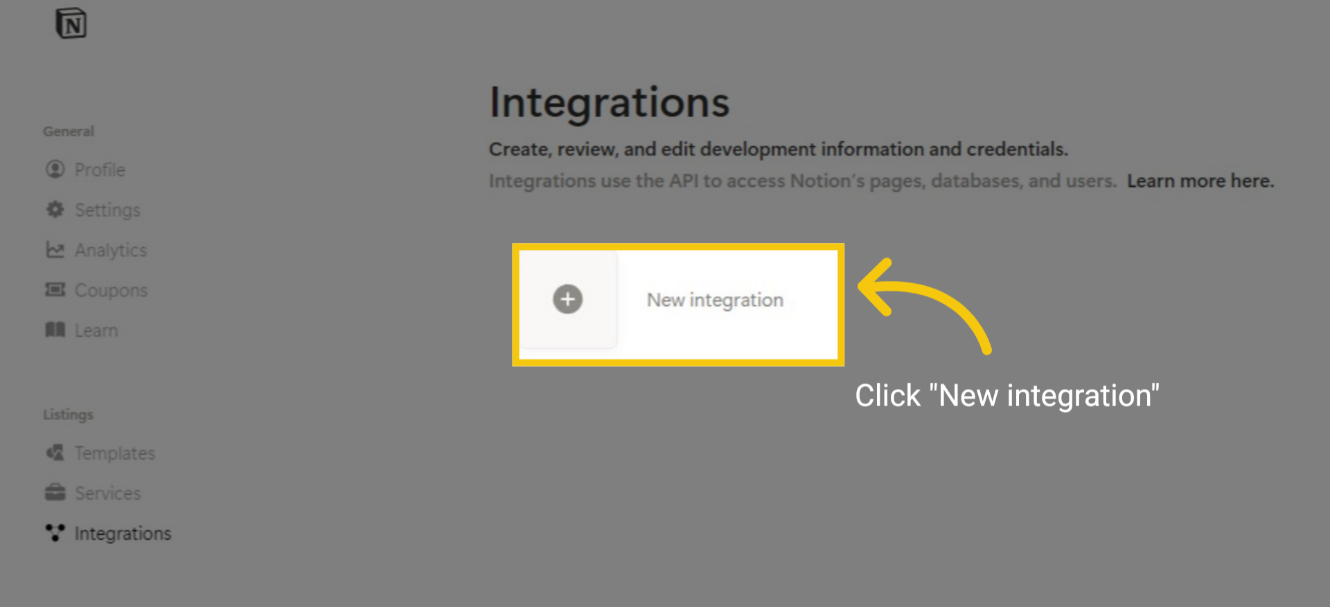 New integration