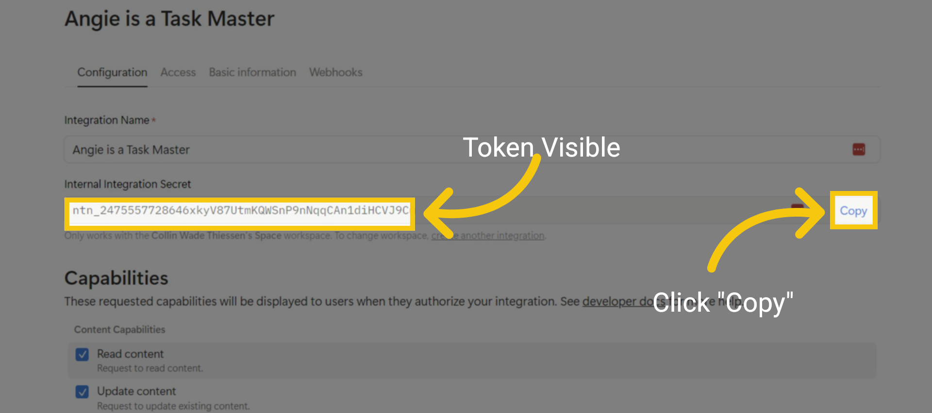 Copy Token