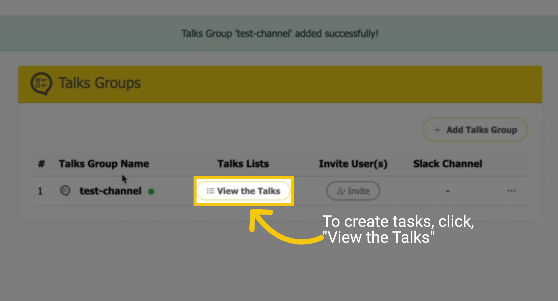 View Talks