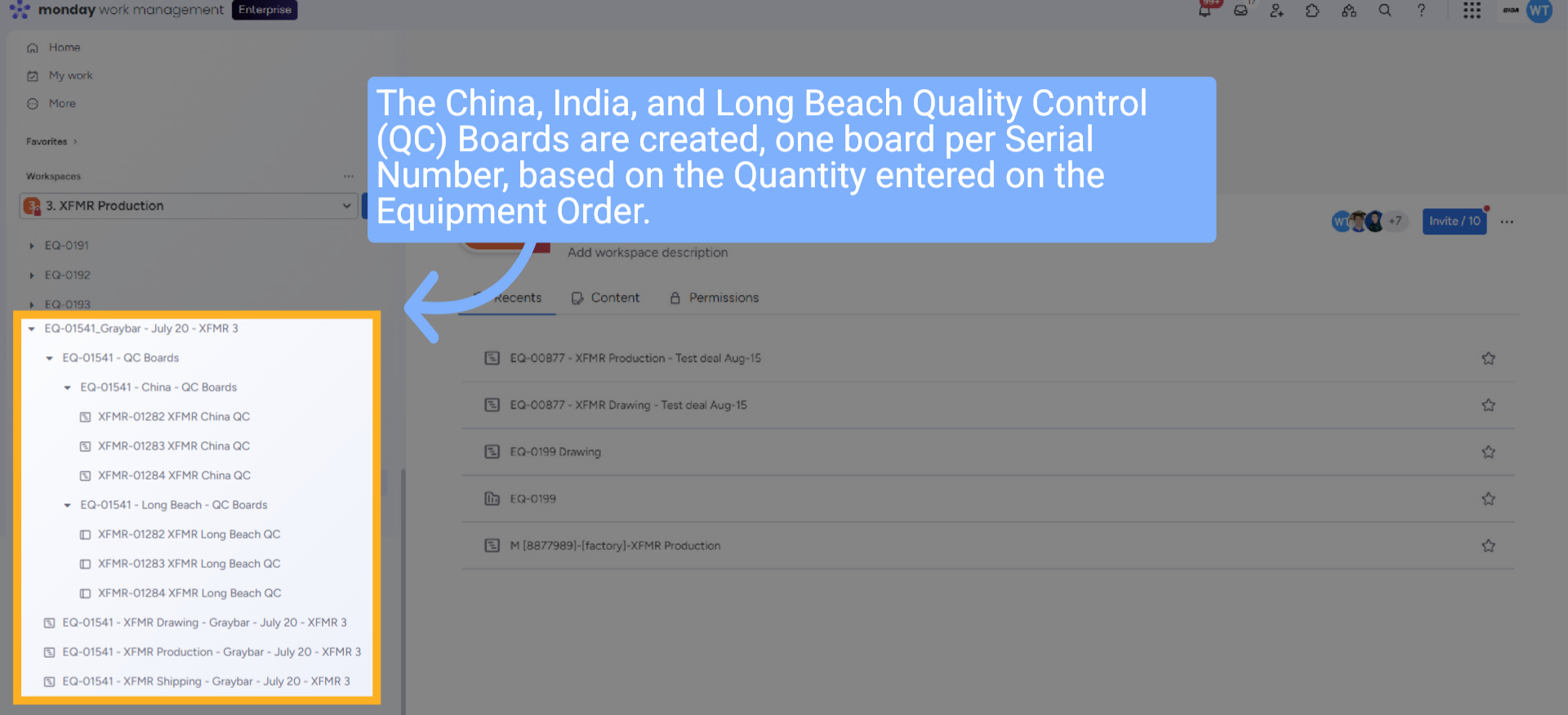QC Folders and Boards Created