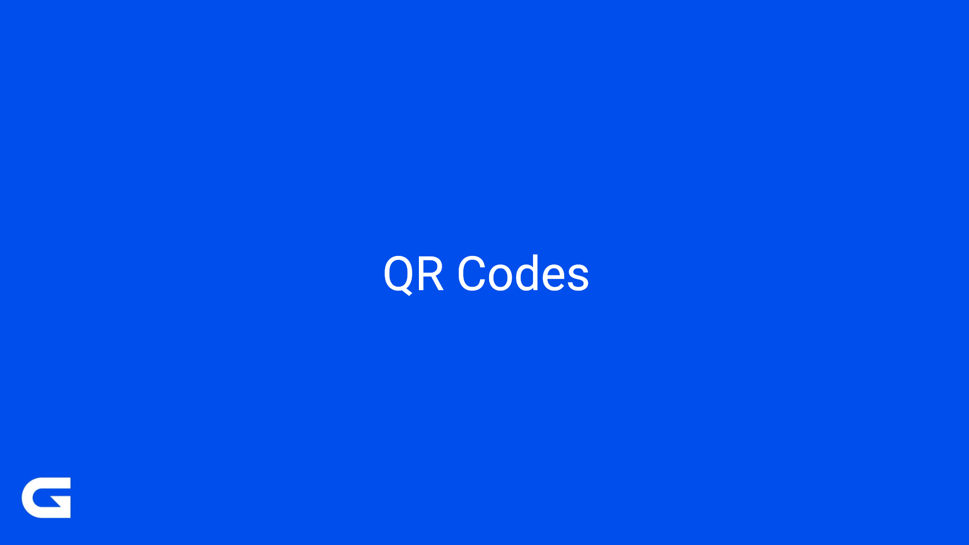 QR Code Scanning