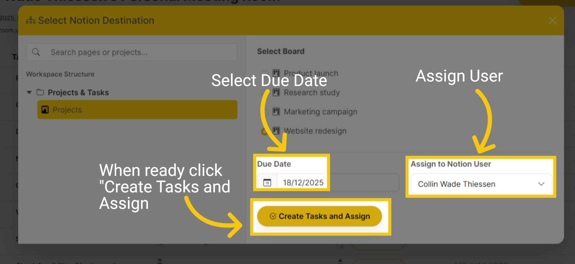 Finalize Task Creation