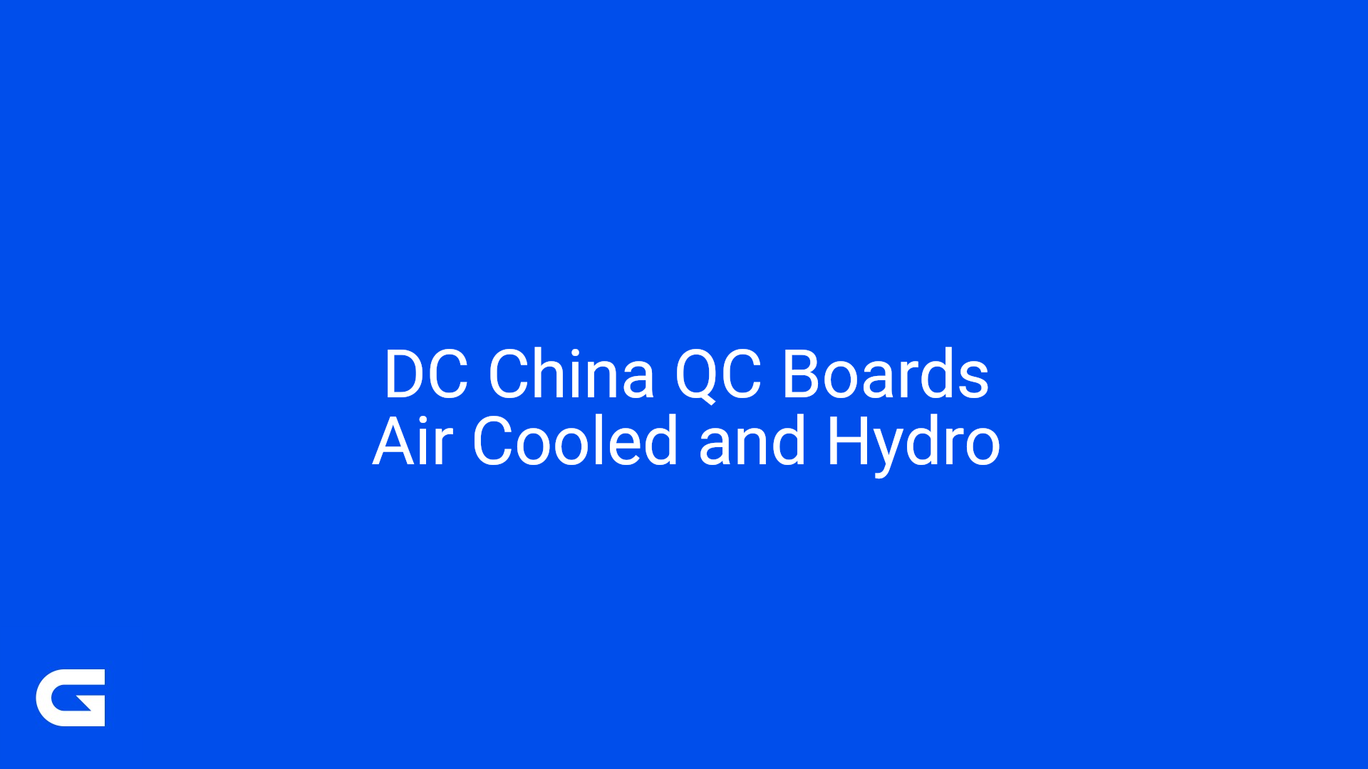 DC China QC Boards
