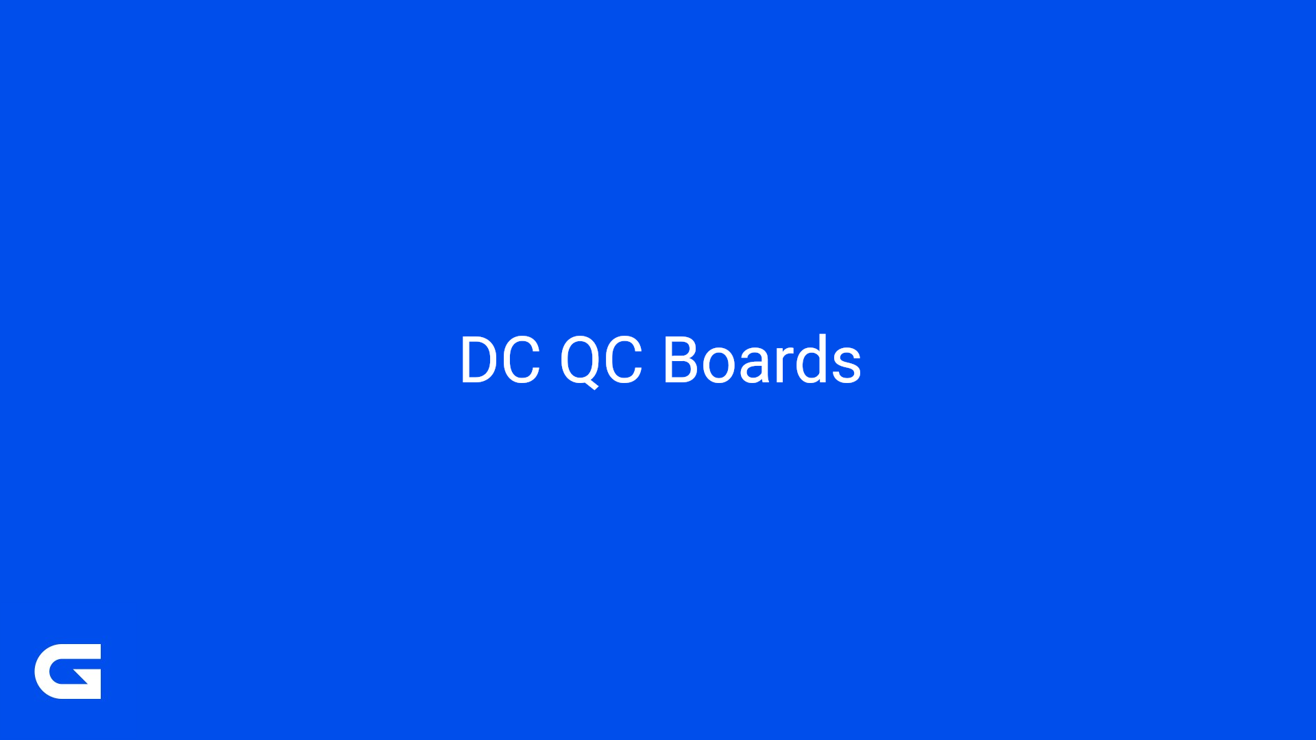 DC QC Boards