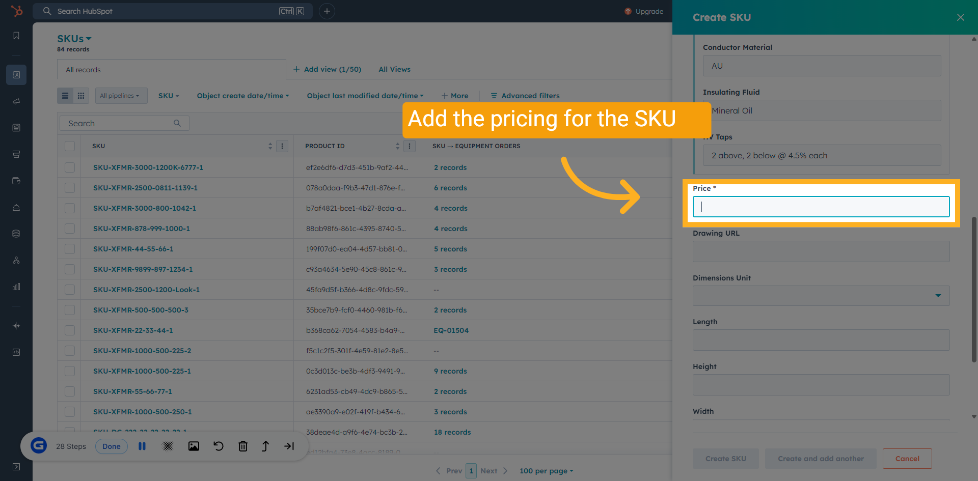 Add Pricing