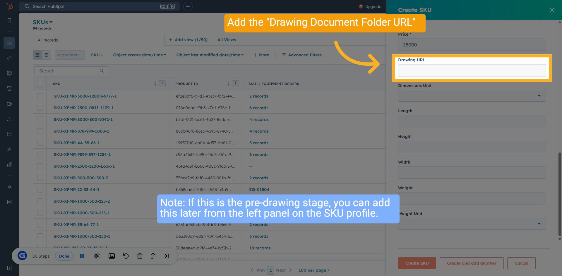Add Drawing URL