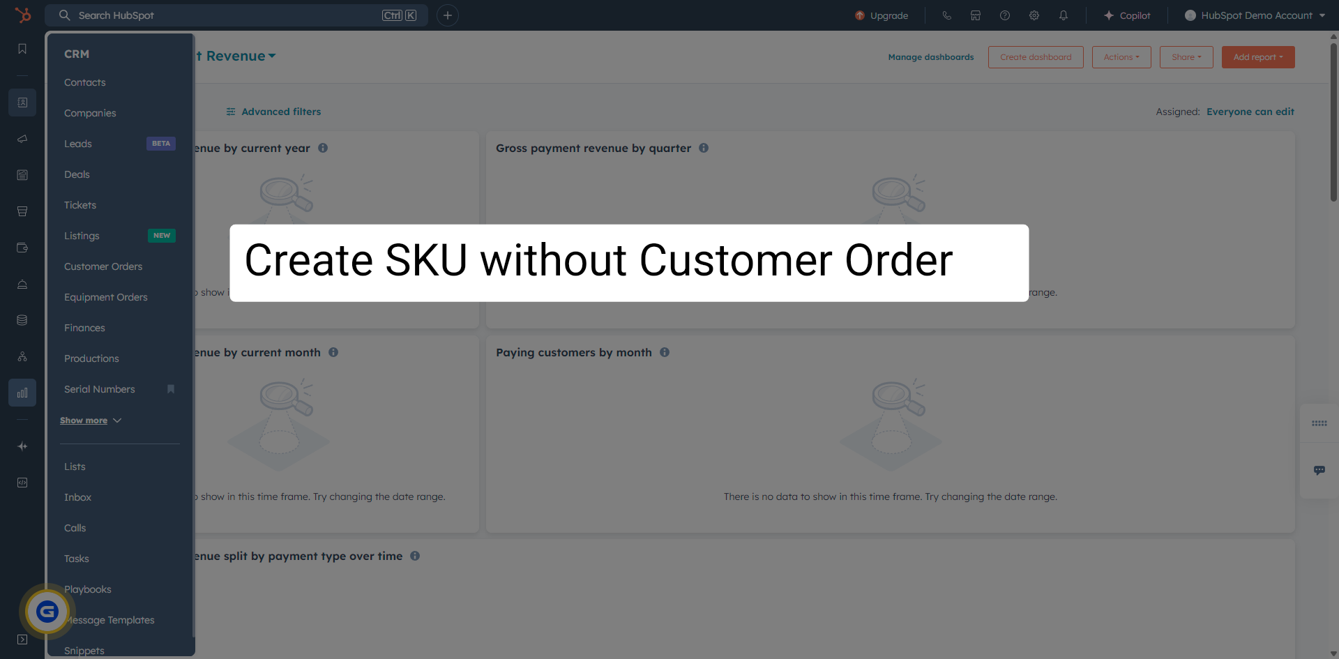 Individually Create SKUs