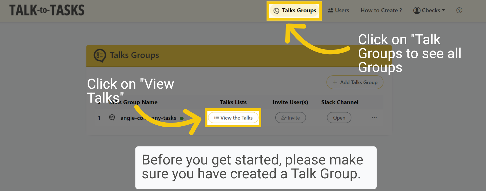 Talk Group Created