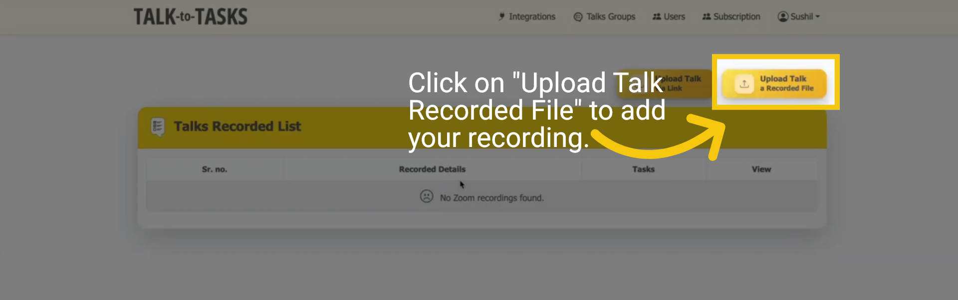 A Recorded File upload