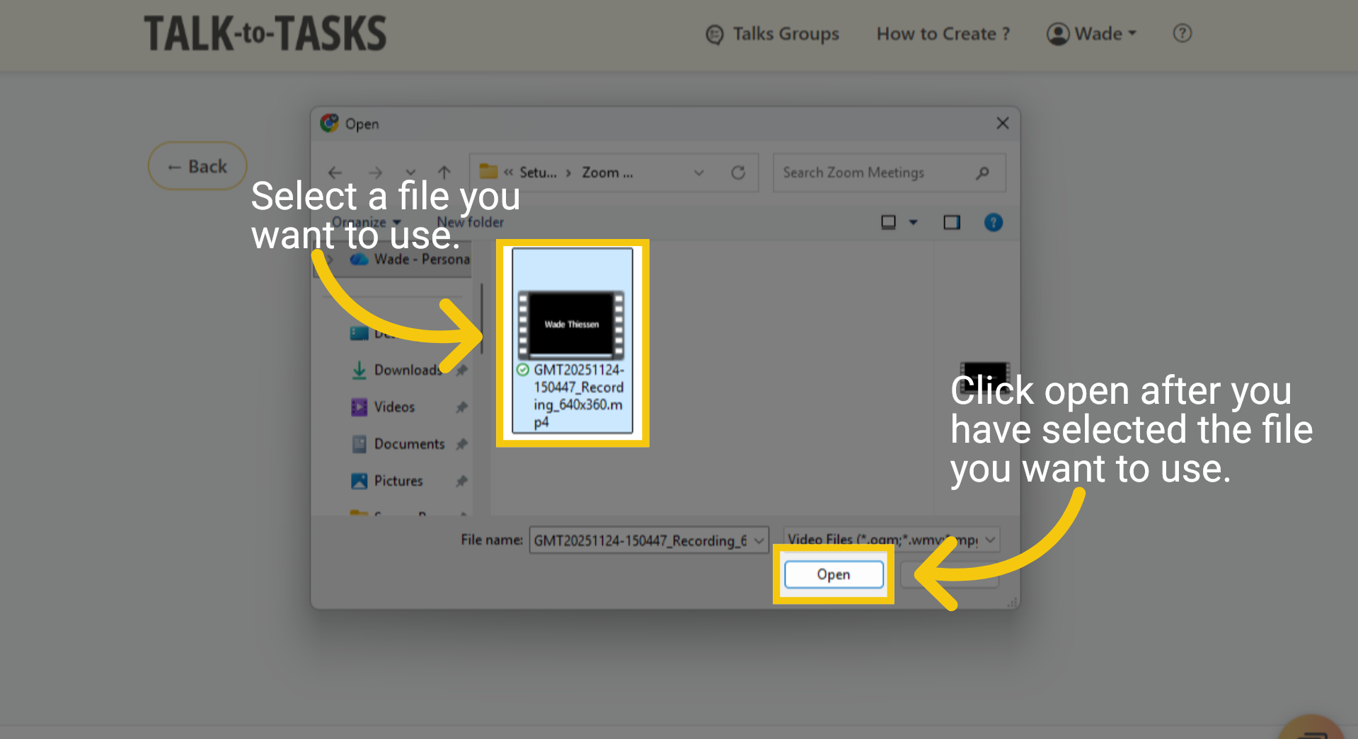 Upload Local Video