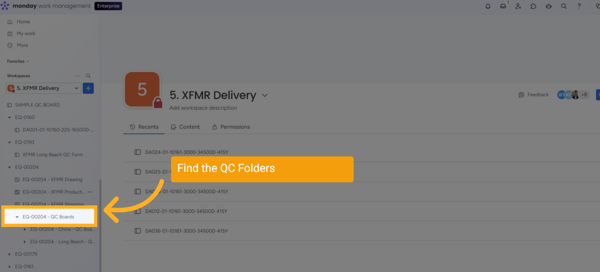 QC Folder Location