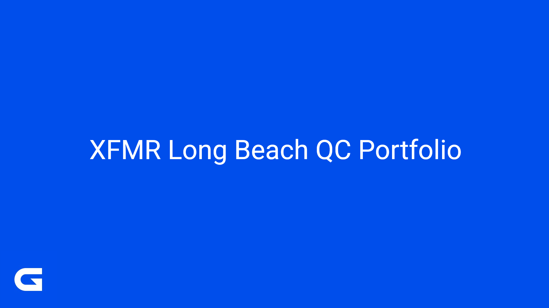 Long Beach QC Portfolio
