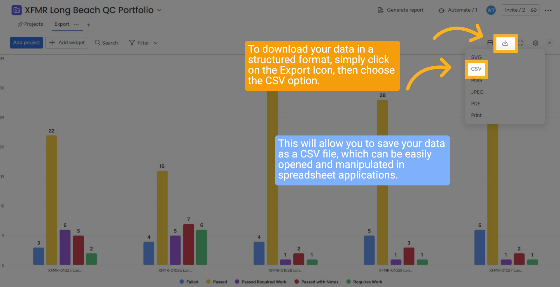 Download CSV