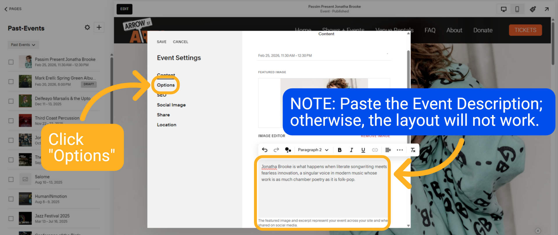 Description and Options