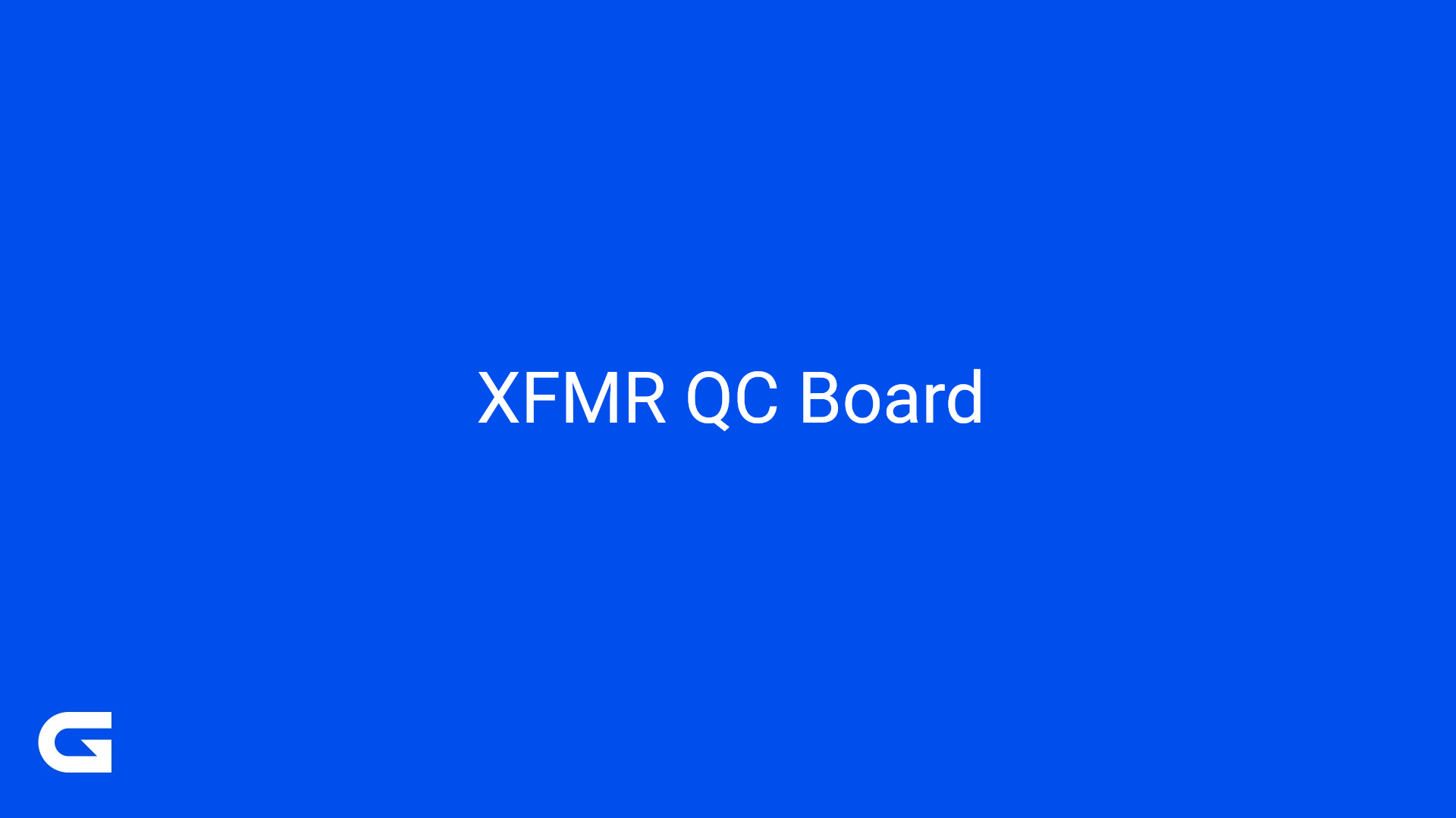 XFMR Production