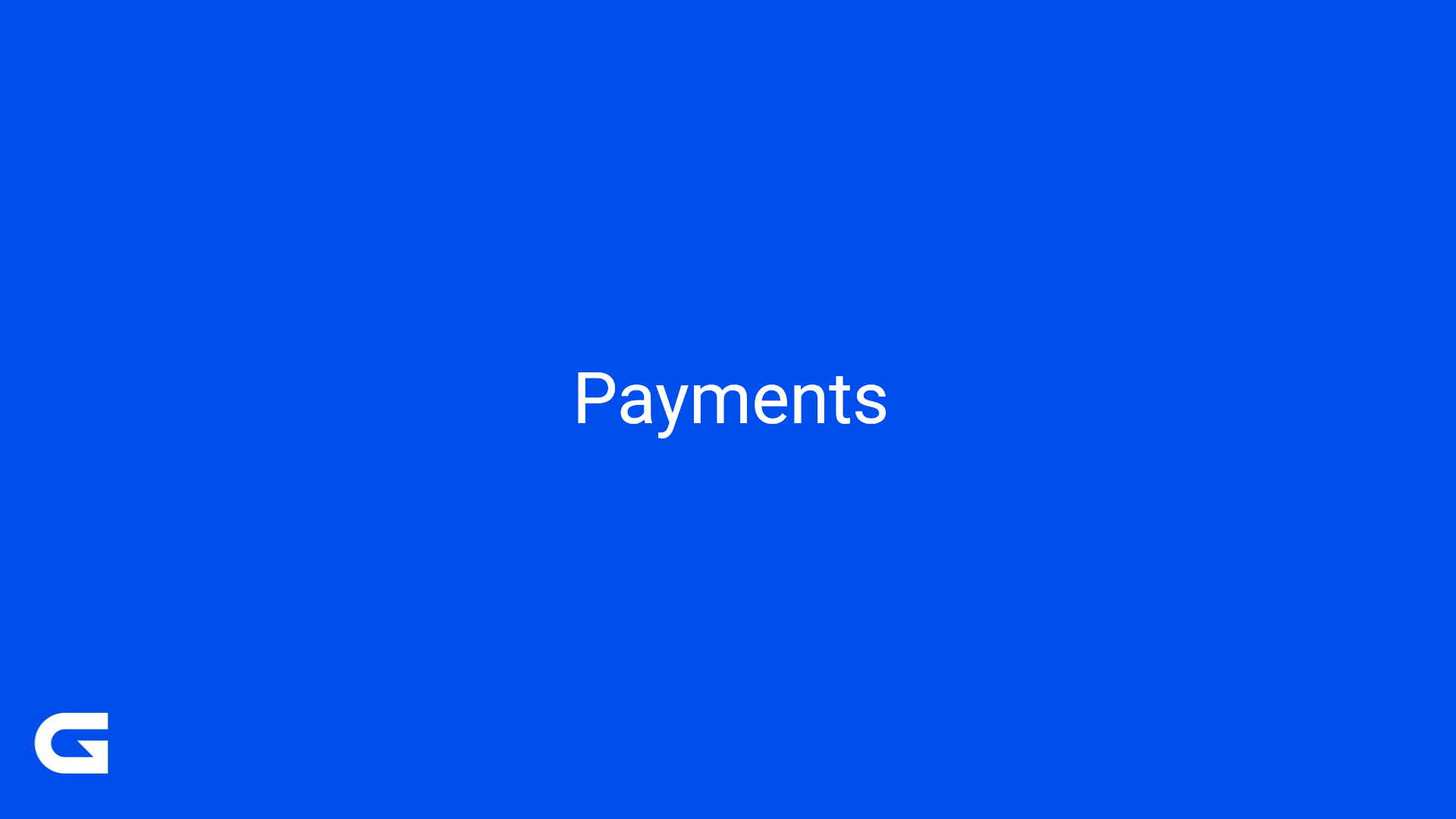 Payments