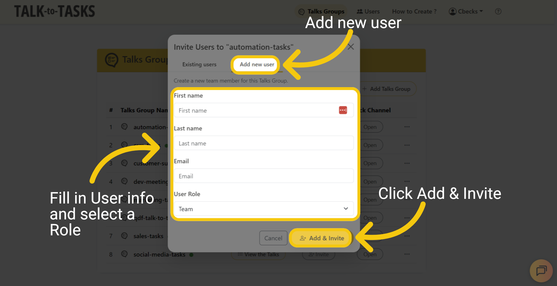 Existing Users