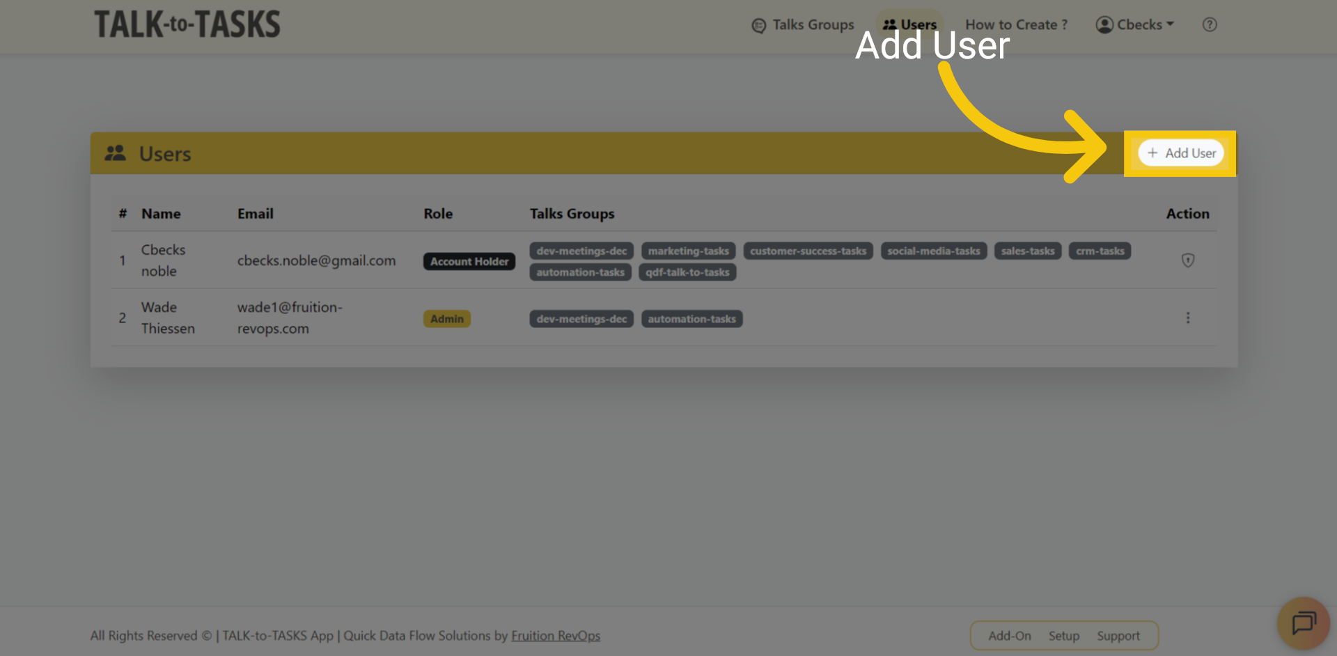 Add Users