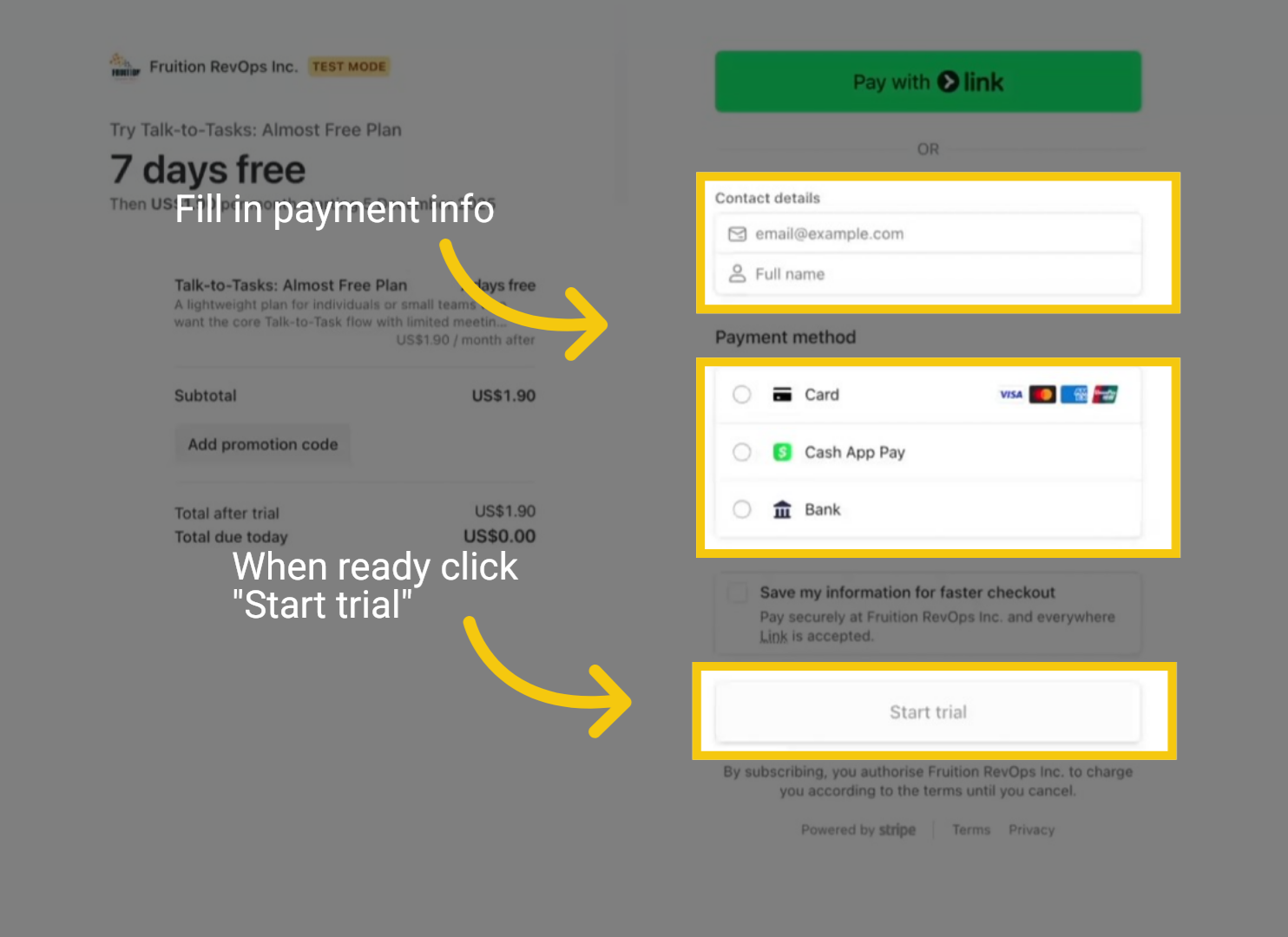 Start 7 day free Trial