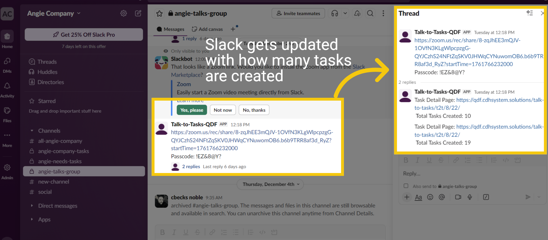 Slack Thread