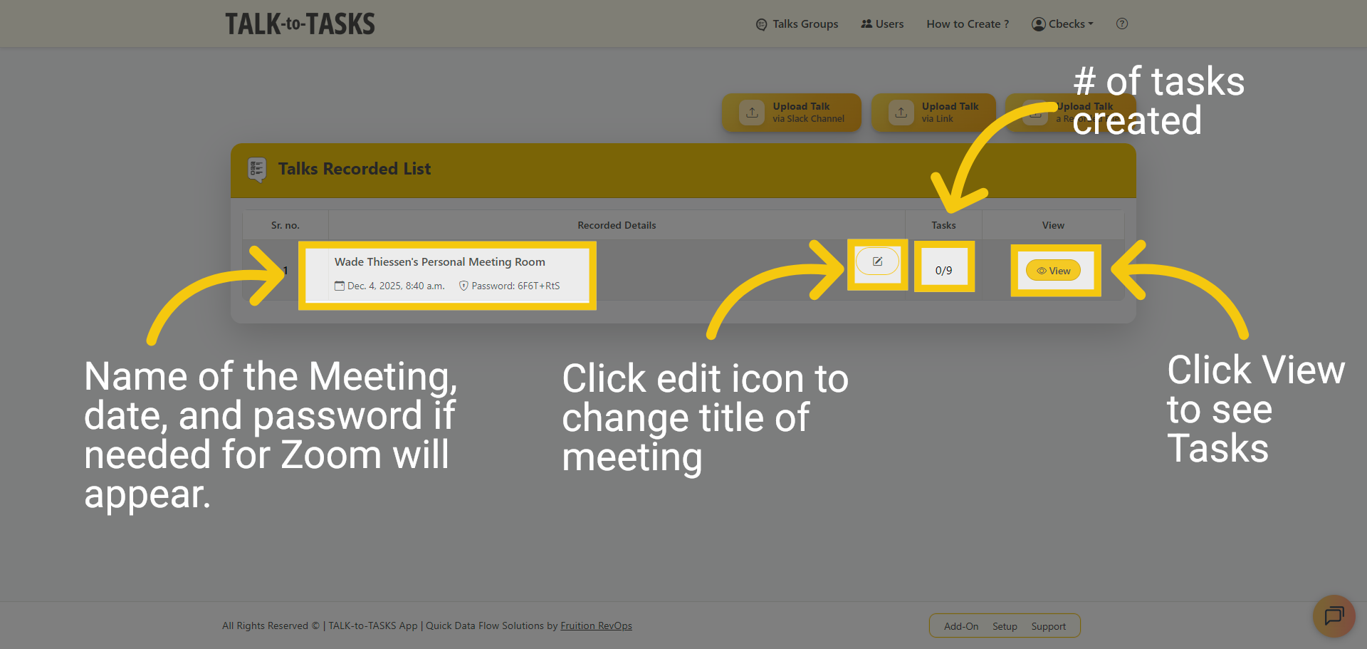 Refresh page Task in Progress