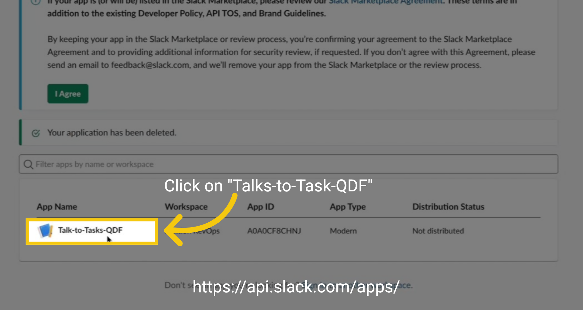 New APP Created on Slack