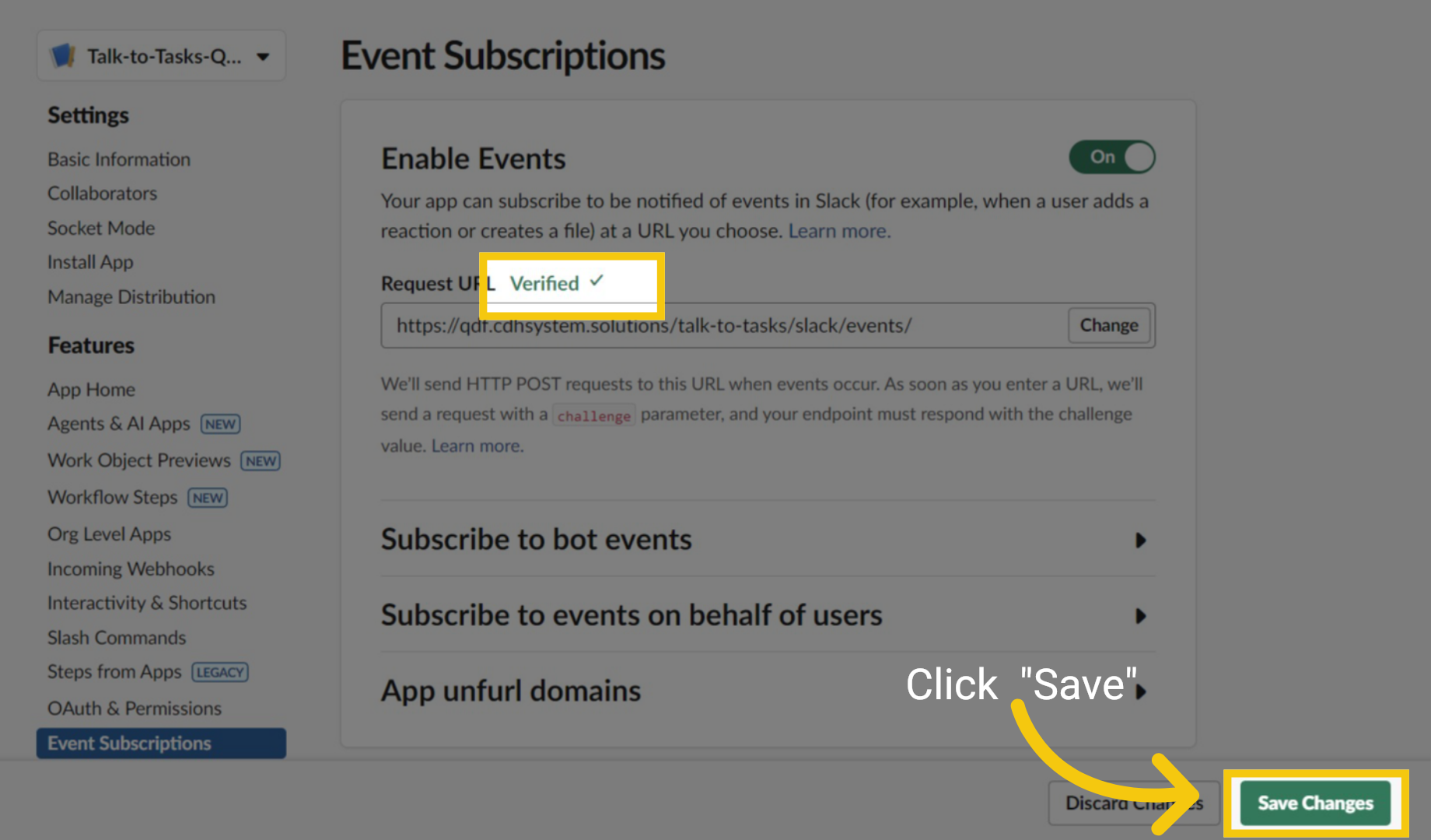 Click Save