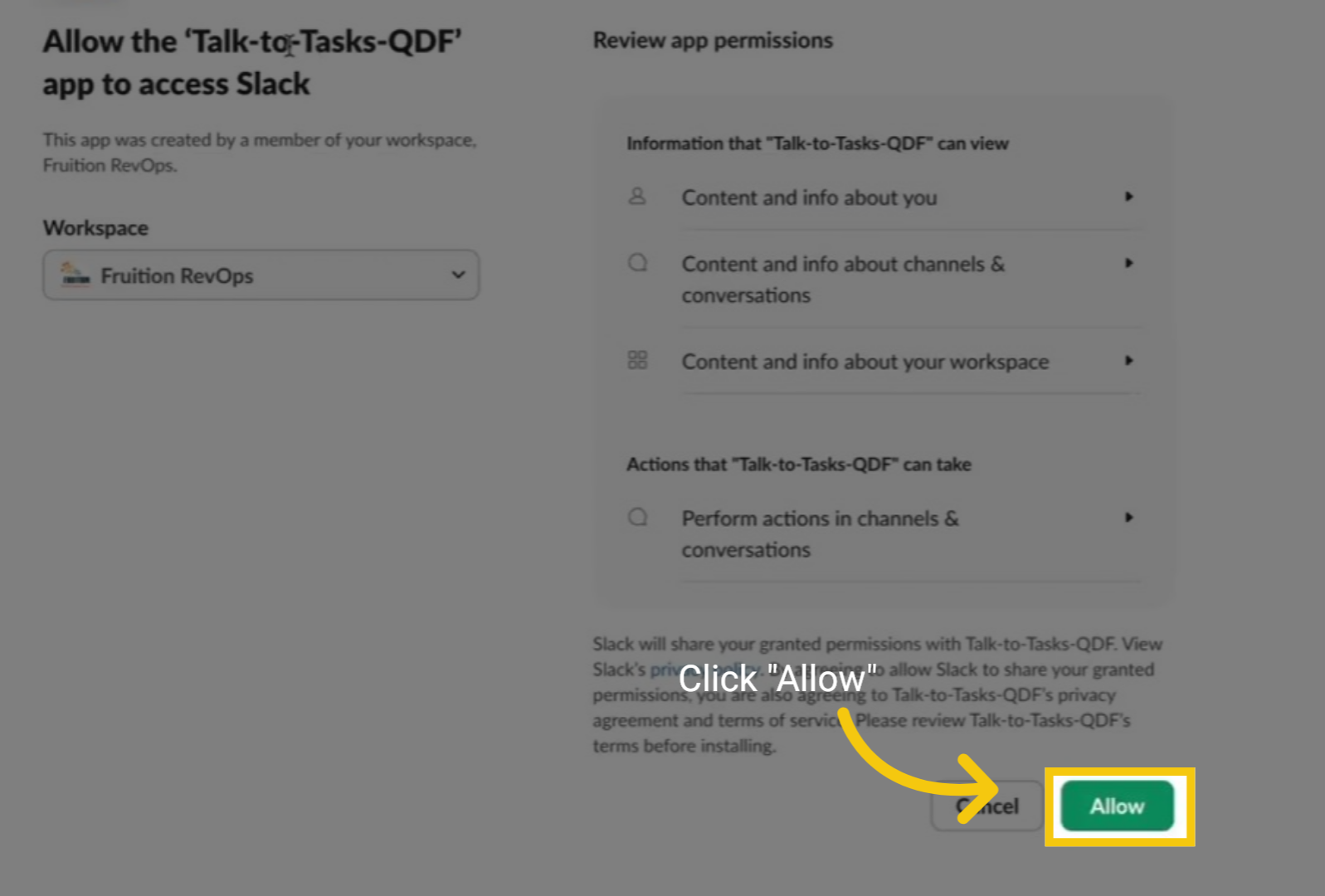 Click Allow 