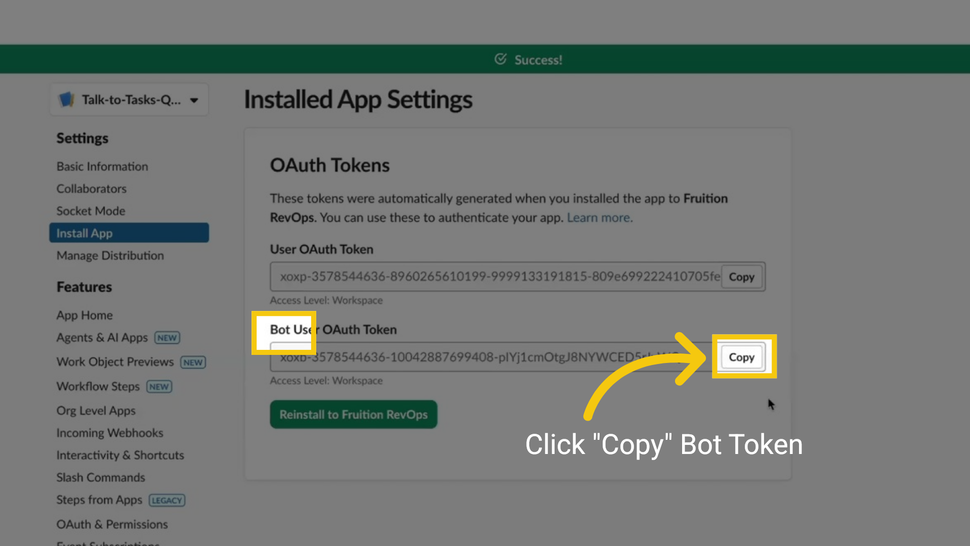 Copy Bot Token