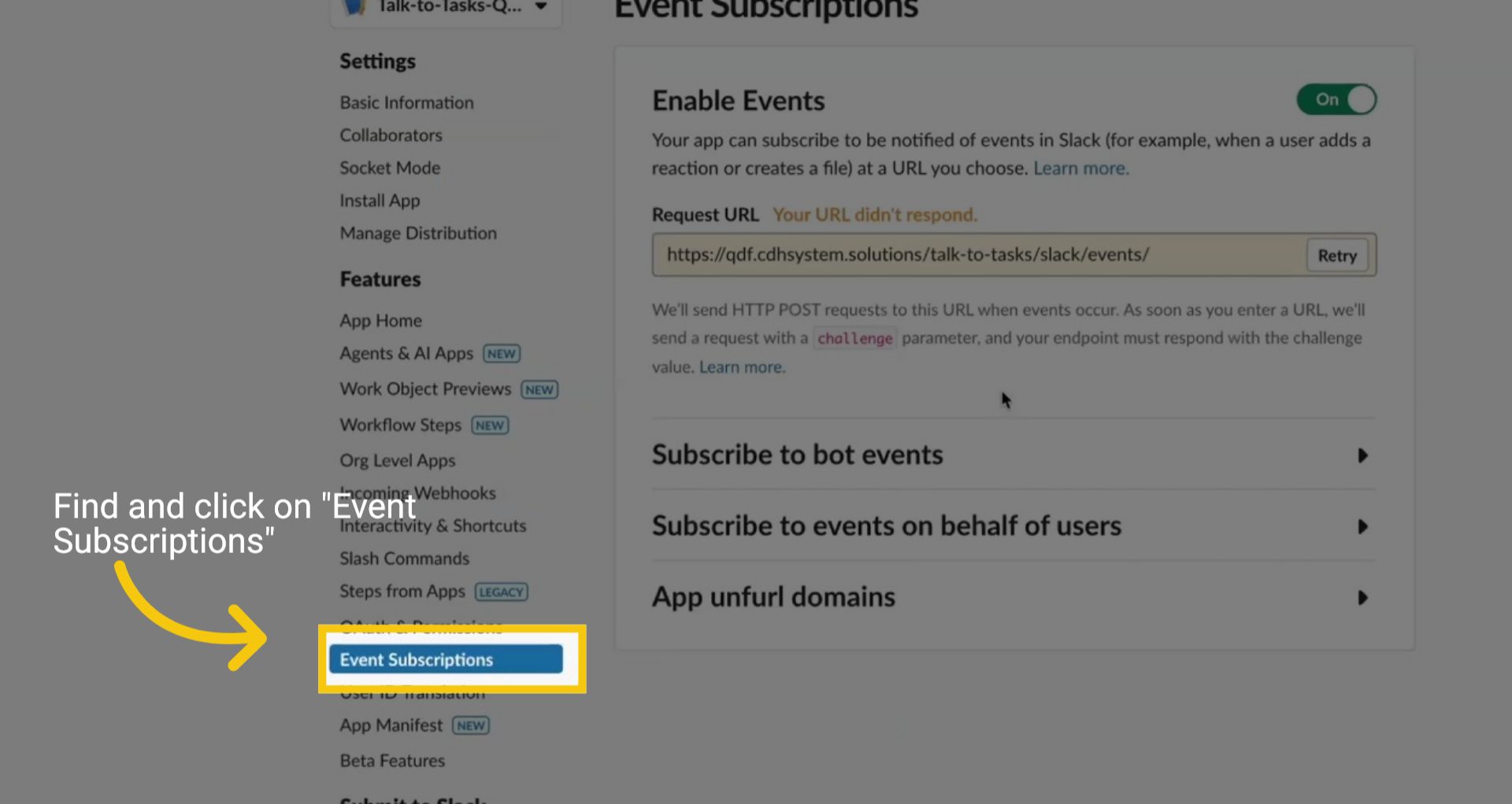 Event Subscriptions