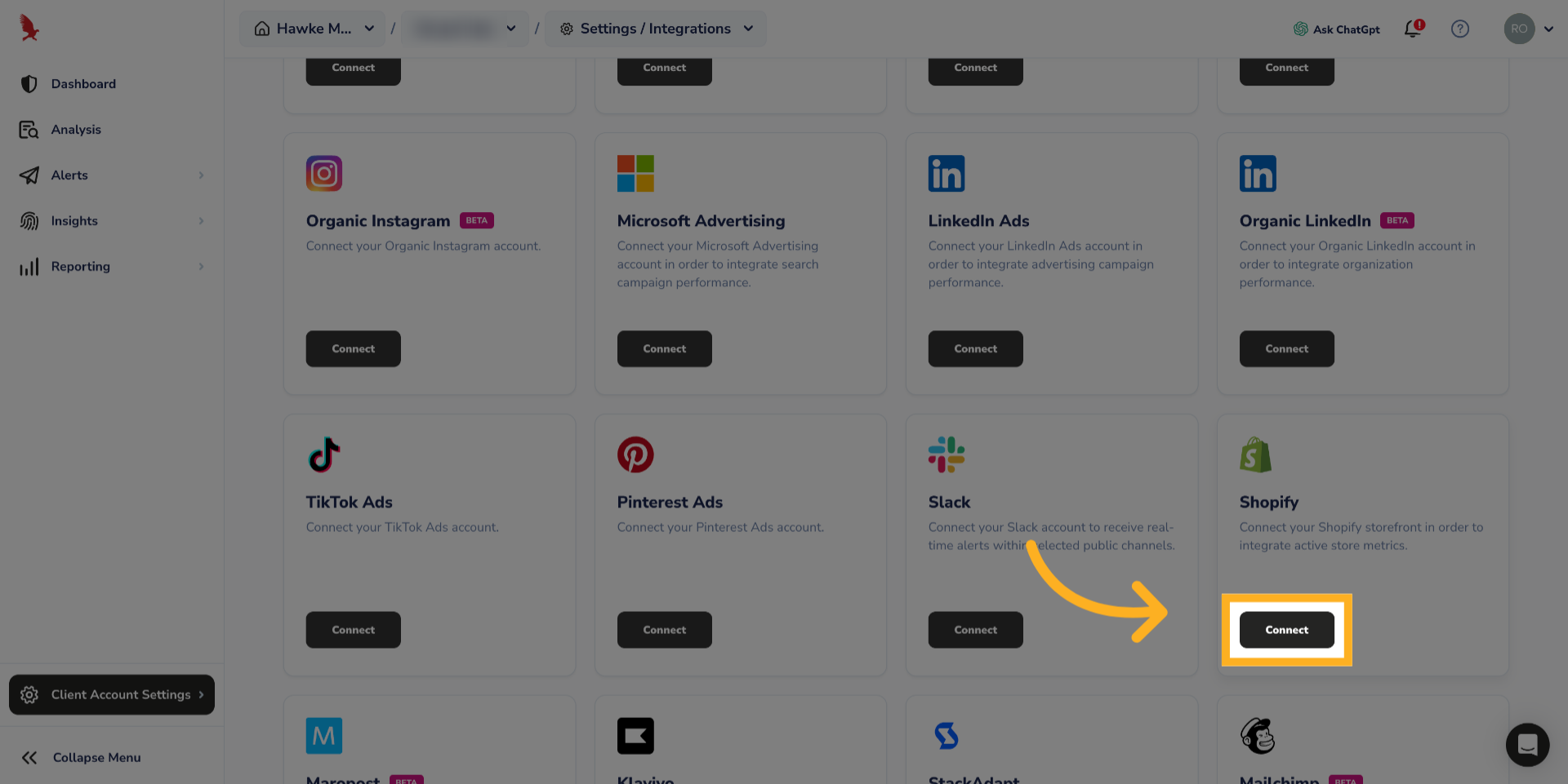 Click 'Connect'