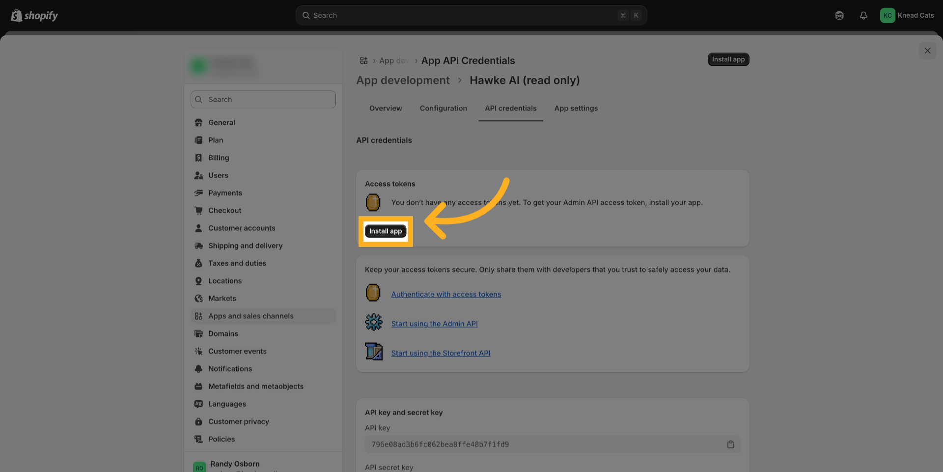 Click 'Install app'