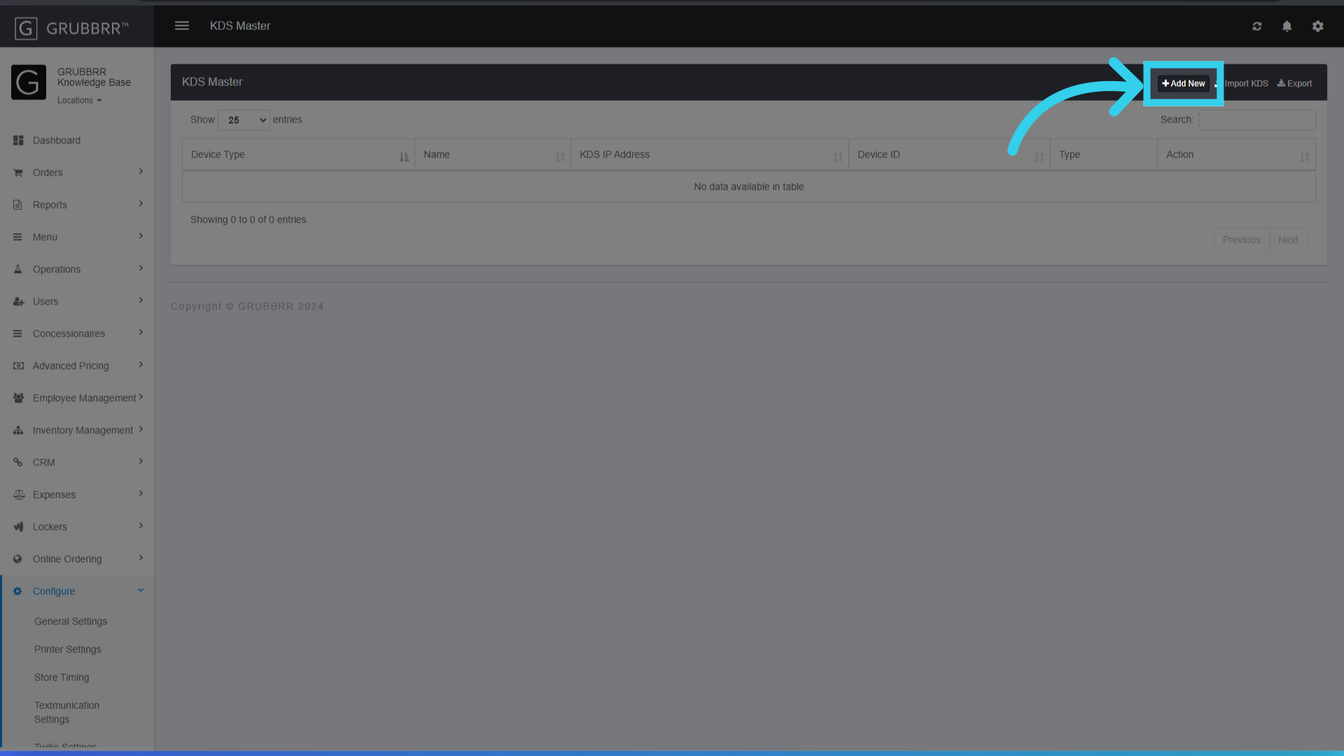 Click 'Add New'