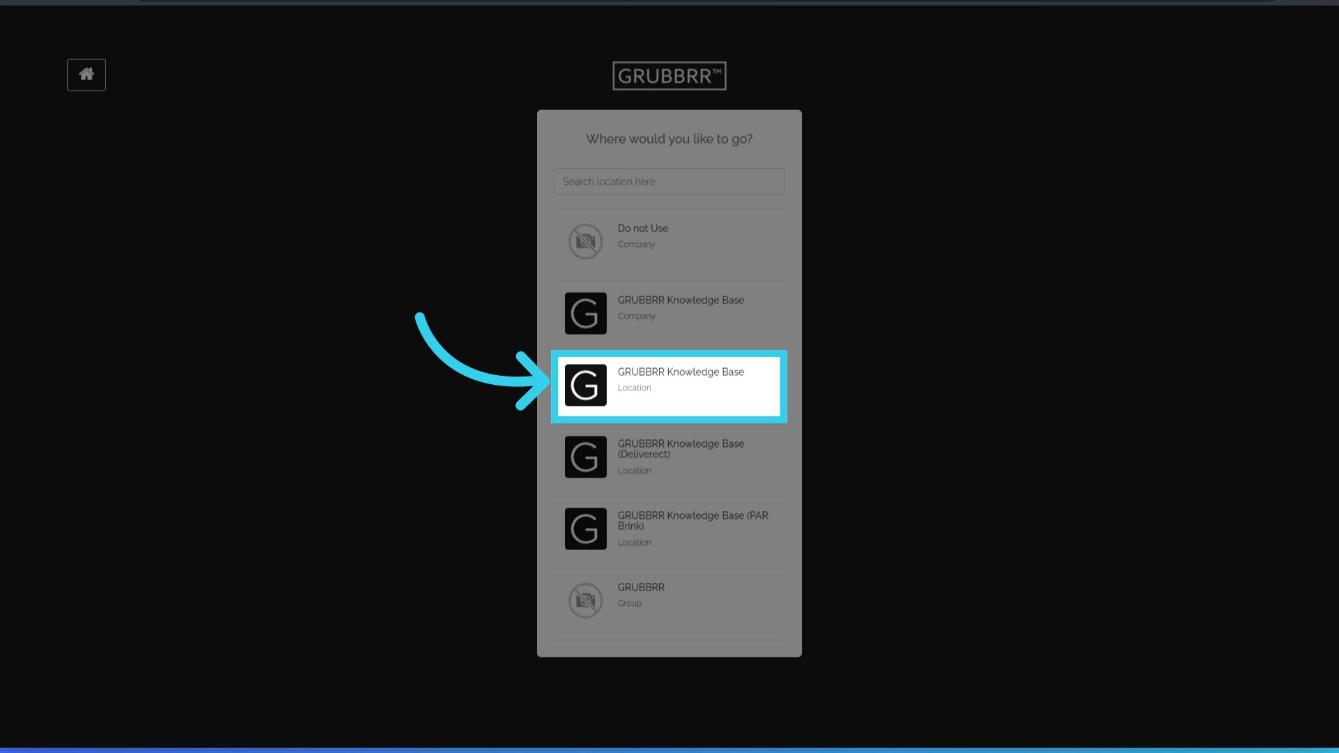 Sign in to the GRUBBRR Portal at the Location Level