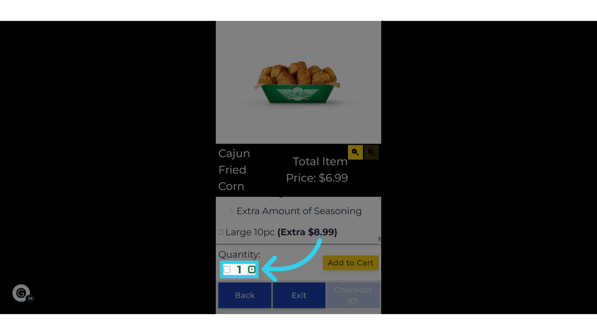 Users can add multiple instances of their item by using these toggles