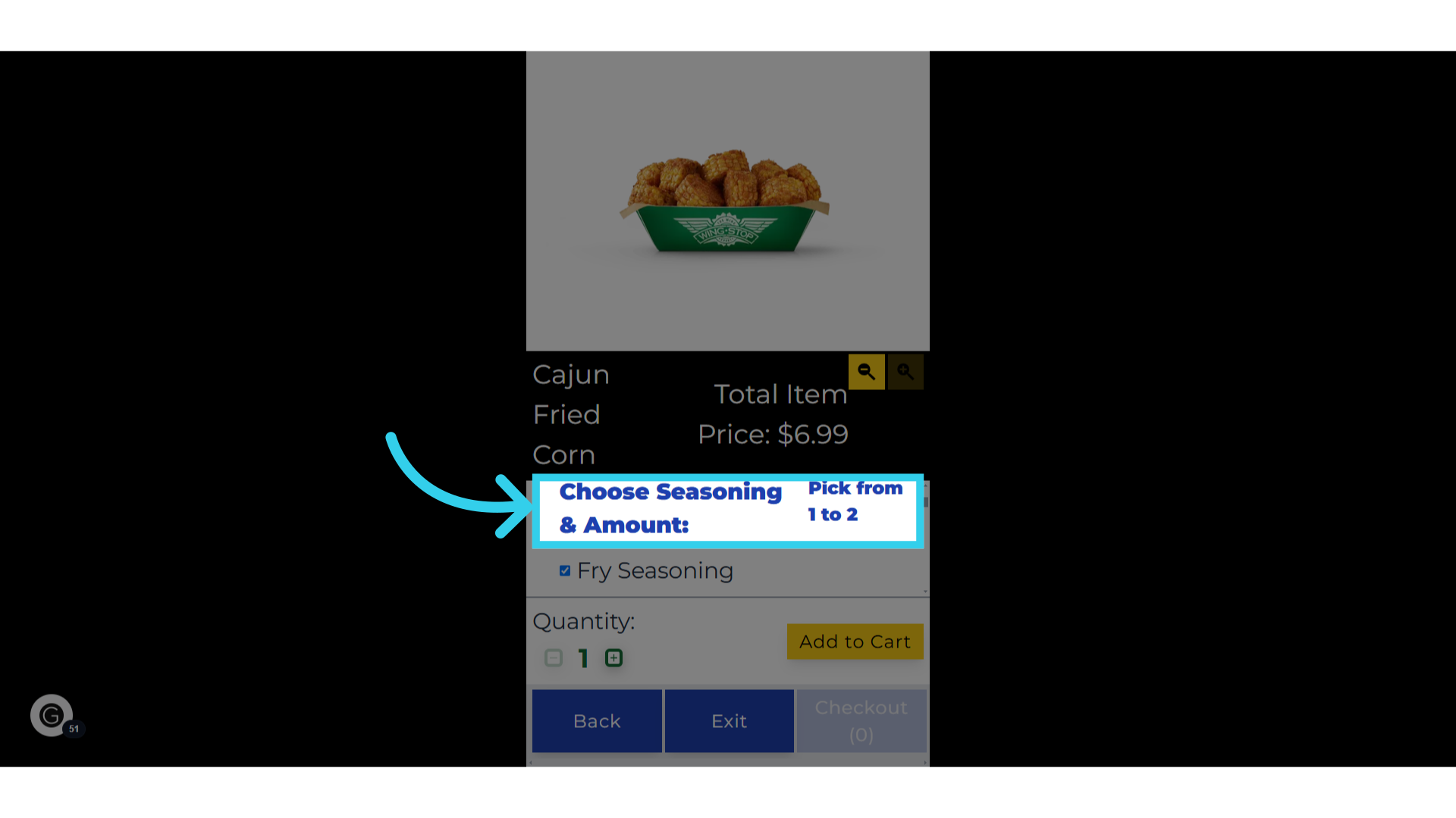 Users work their way down the list to finish modifying their item