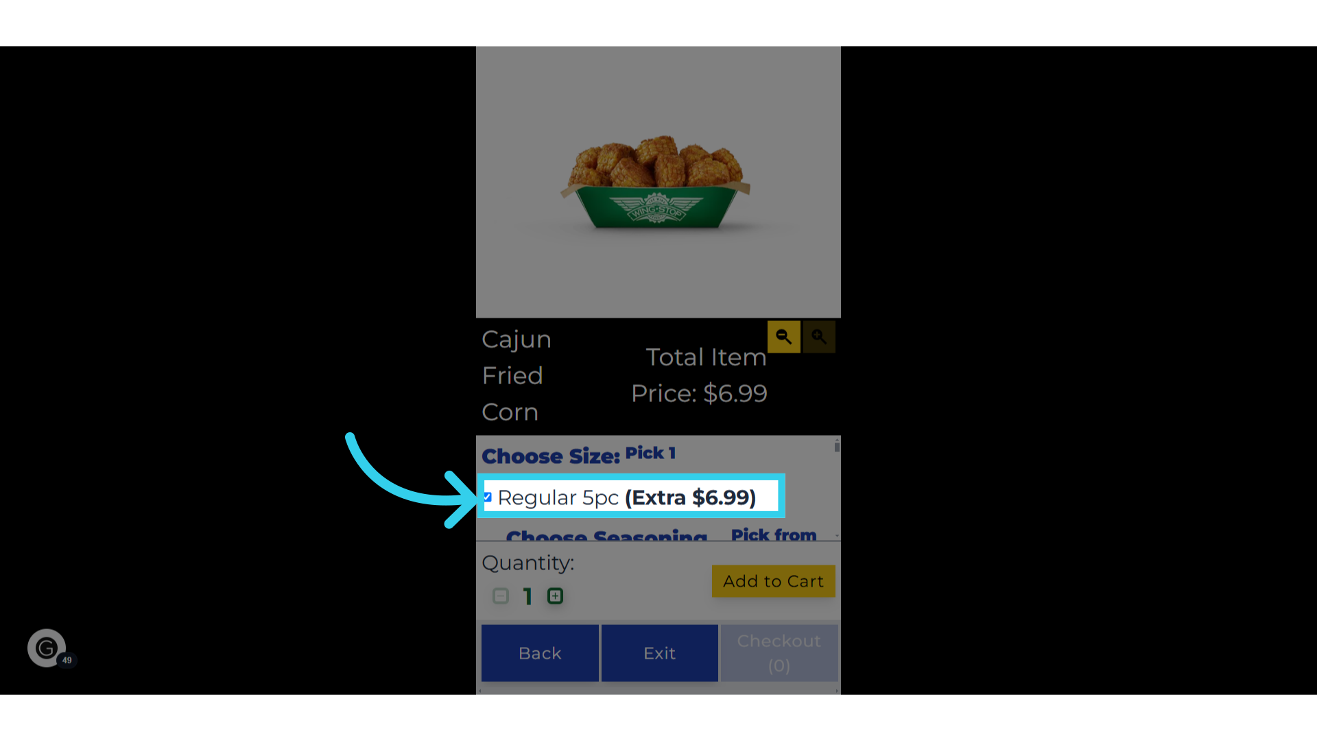 Adds the modifier to the item