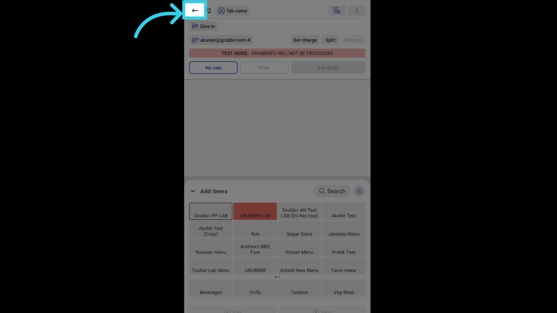 Make sure to exit your active view mode and return to POS setup before beginning!
