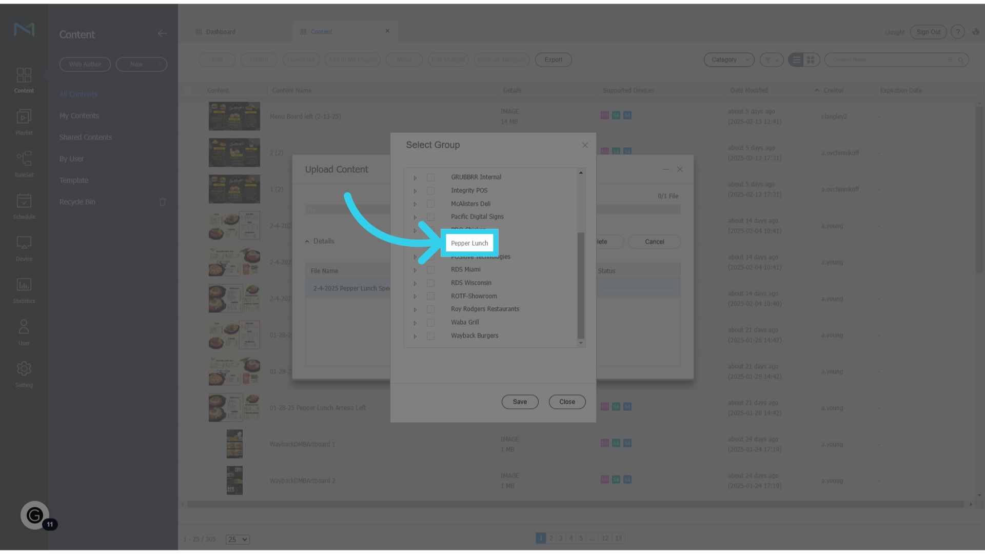 Assign the content to the appropriate Category (brand)