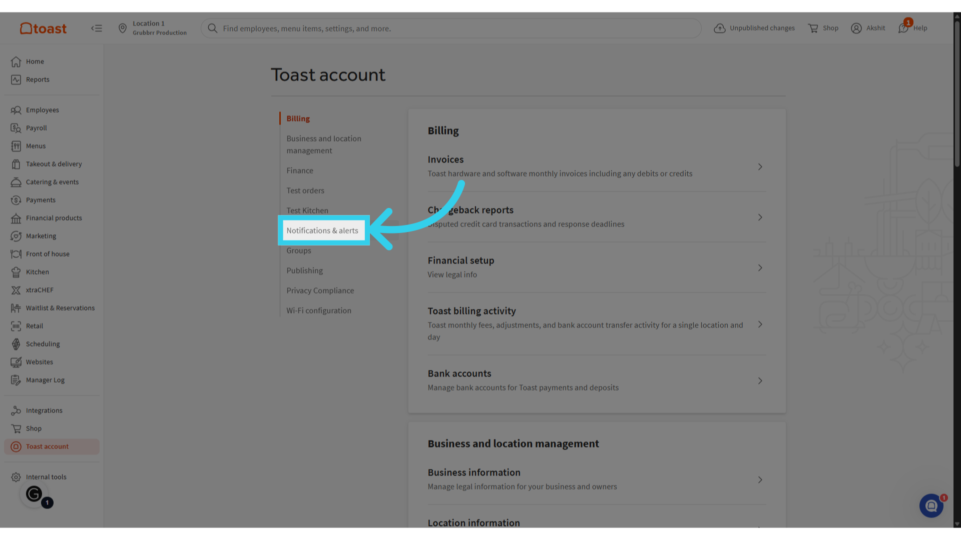 Click 'Notifications & alerts'