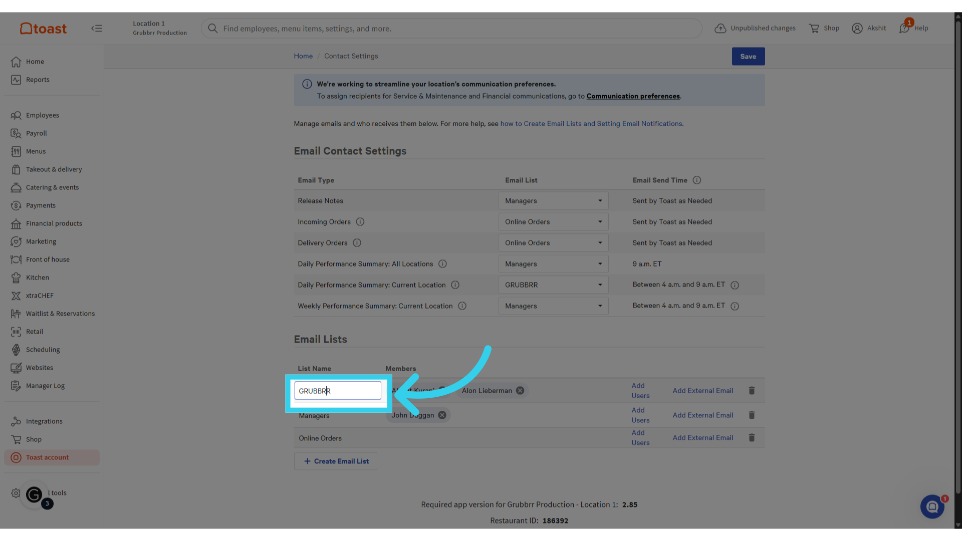 Give your new email list an easy-to-recognize name