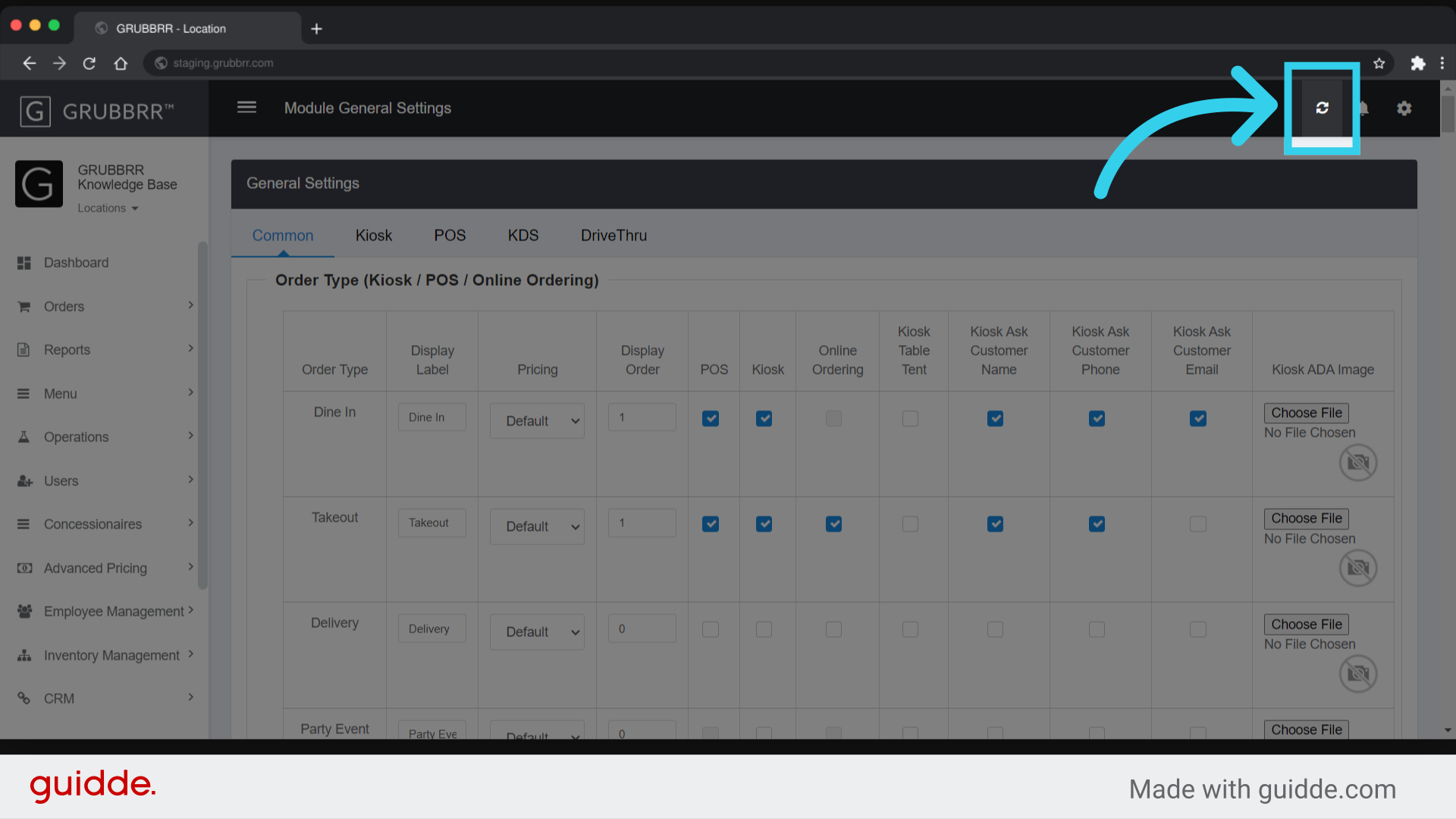 Click Sync to push your changes