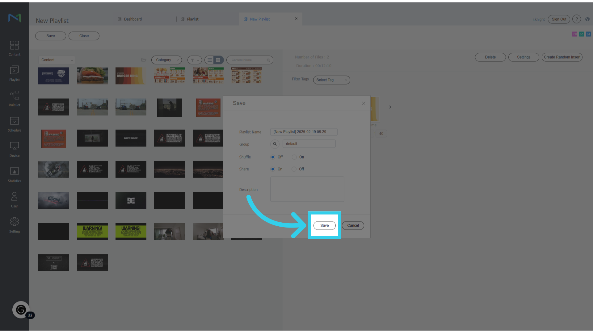 Click 'Save' to apply your changes