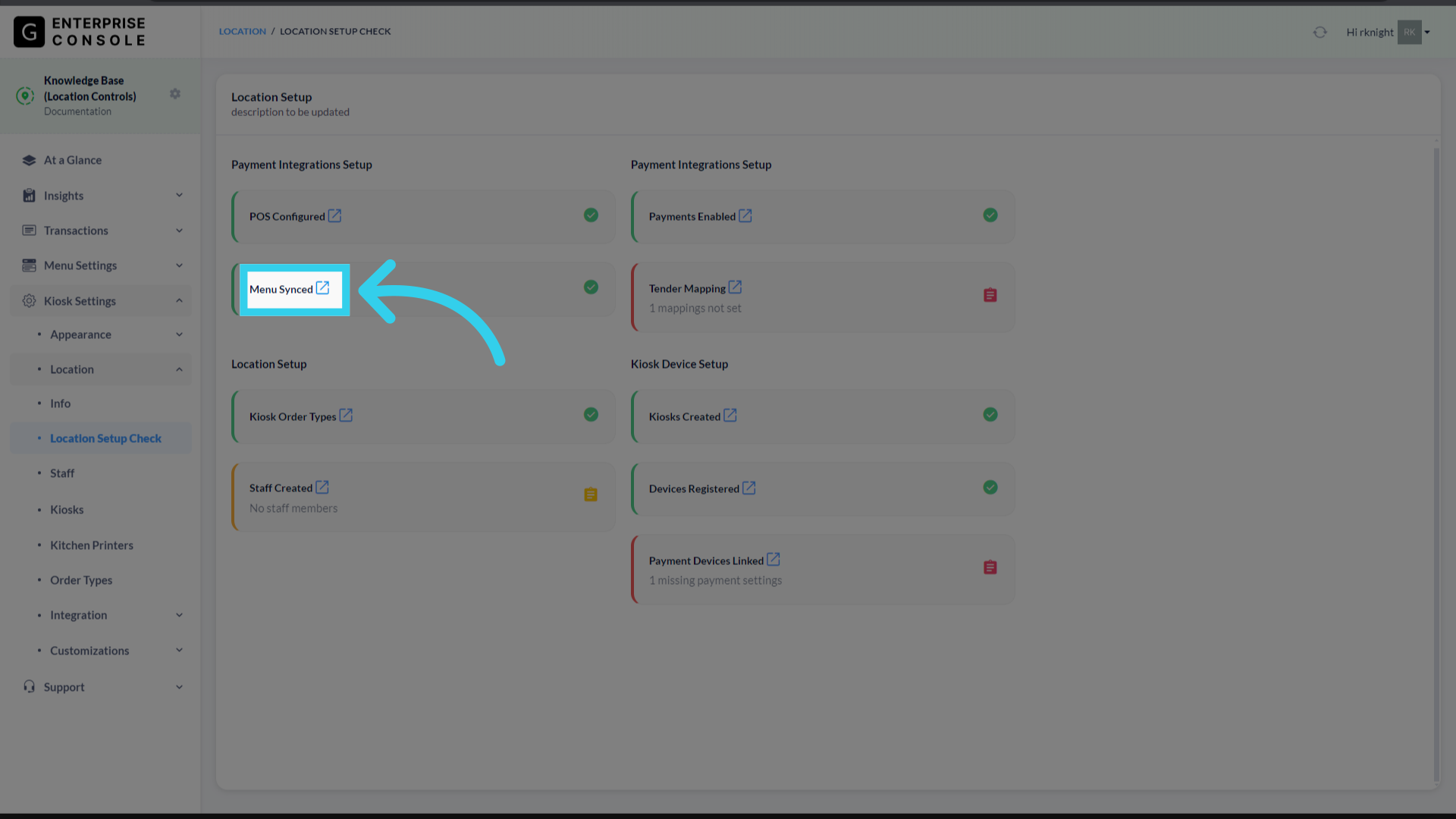 'Menu Synced' tracks whether or not we've pulled an initial menu from the Client's POS