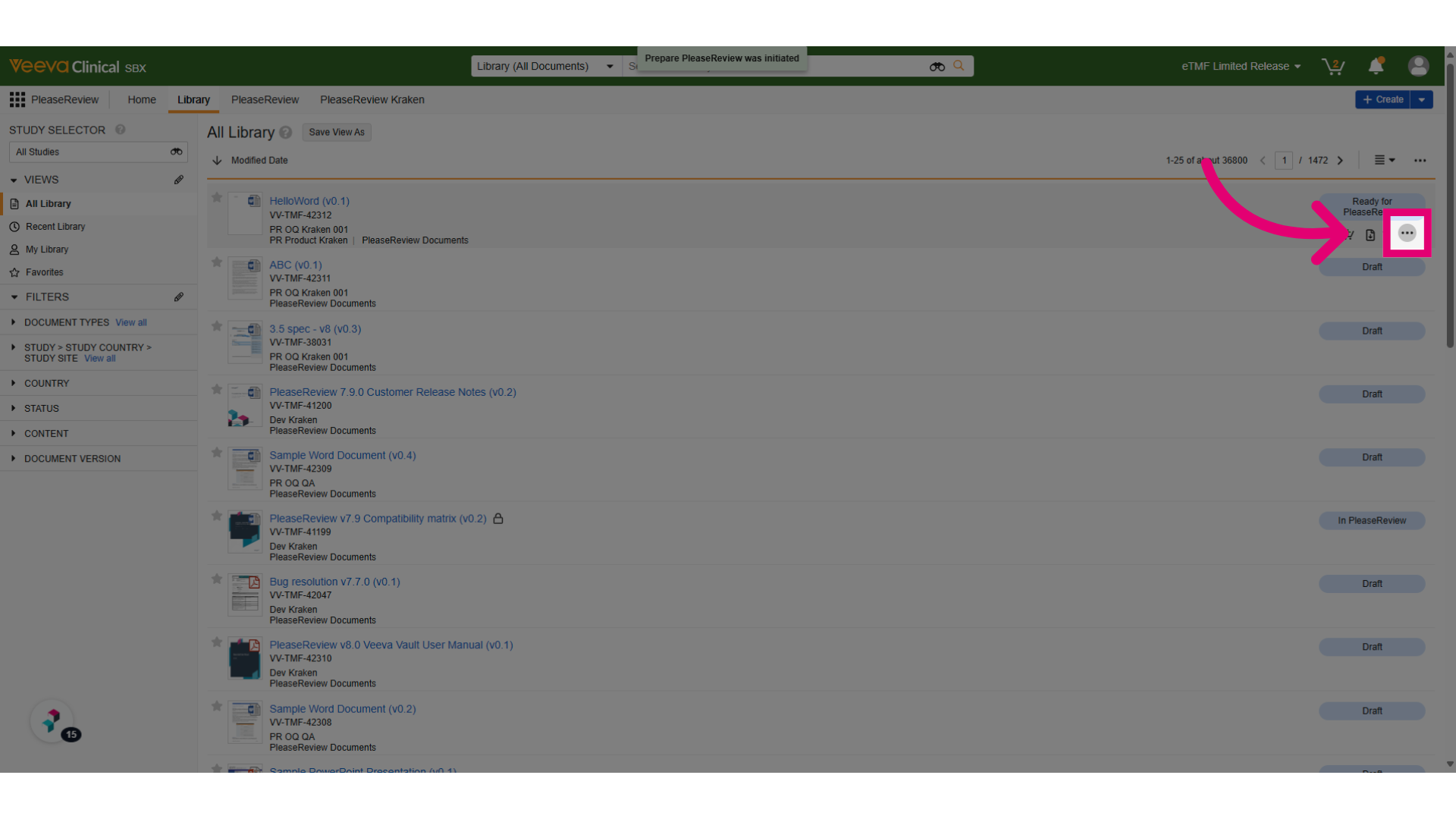 Click menu icon