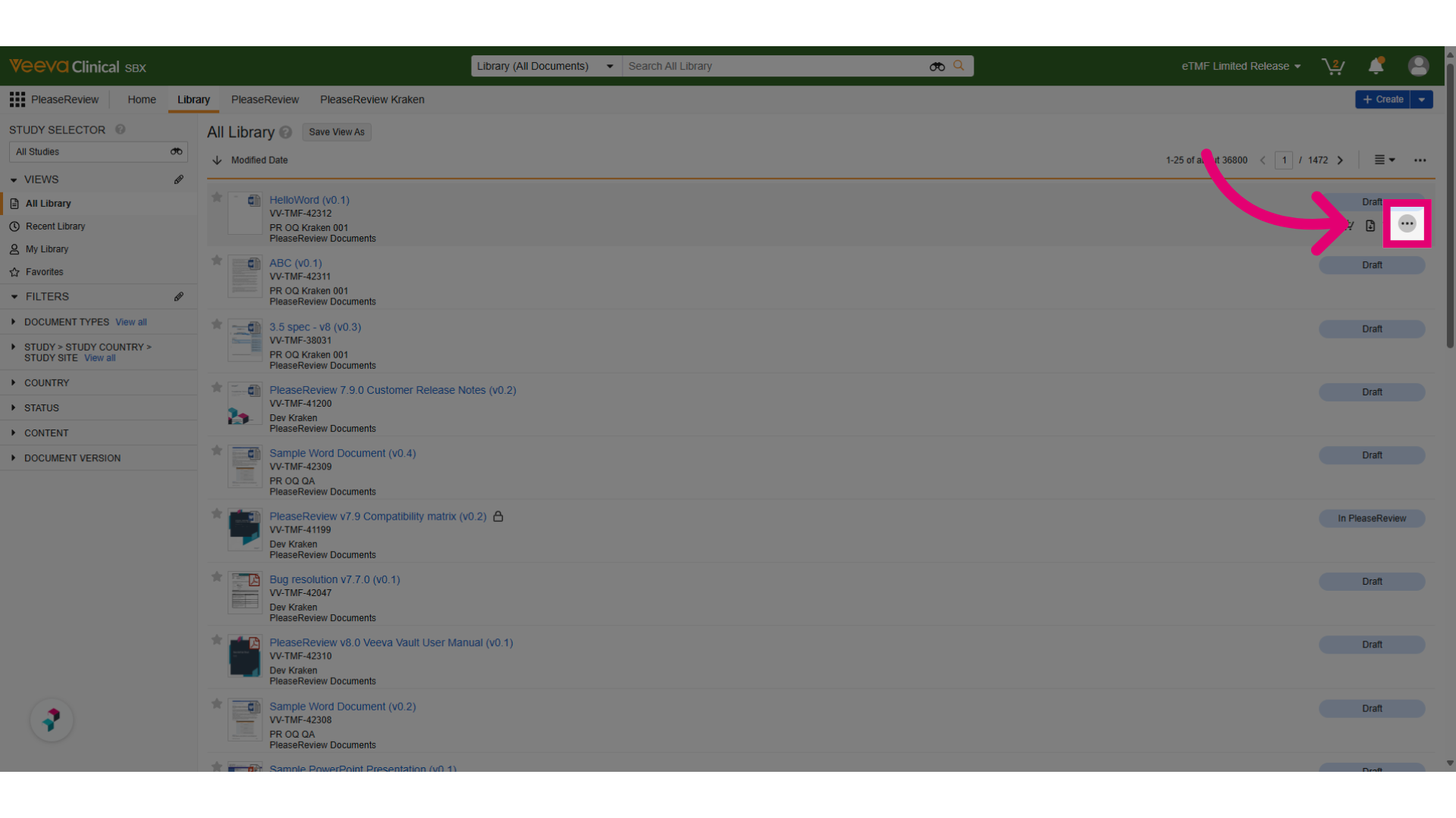Click menu icon