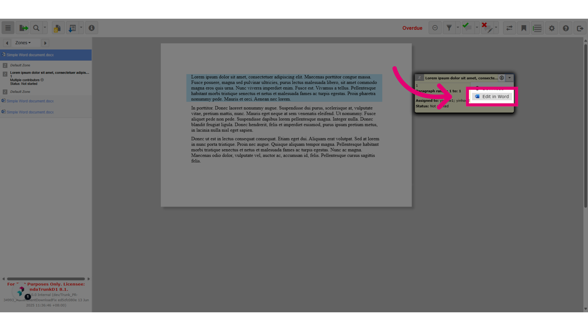 Click 'Edit in Word'