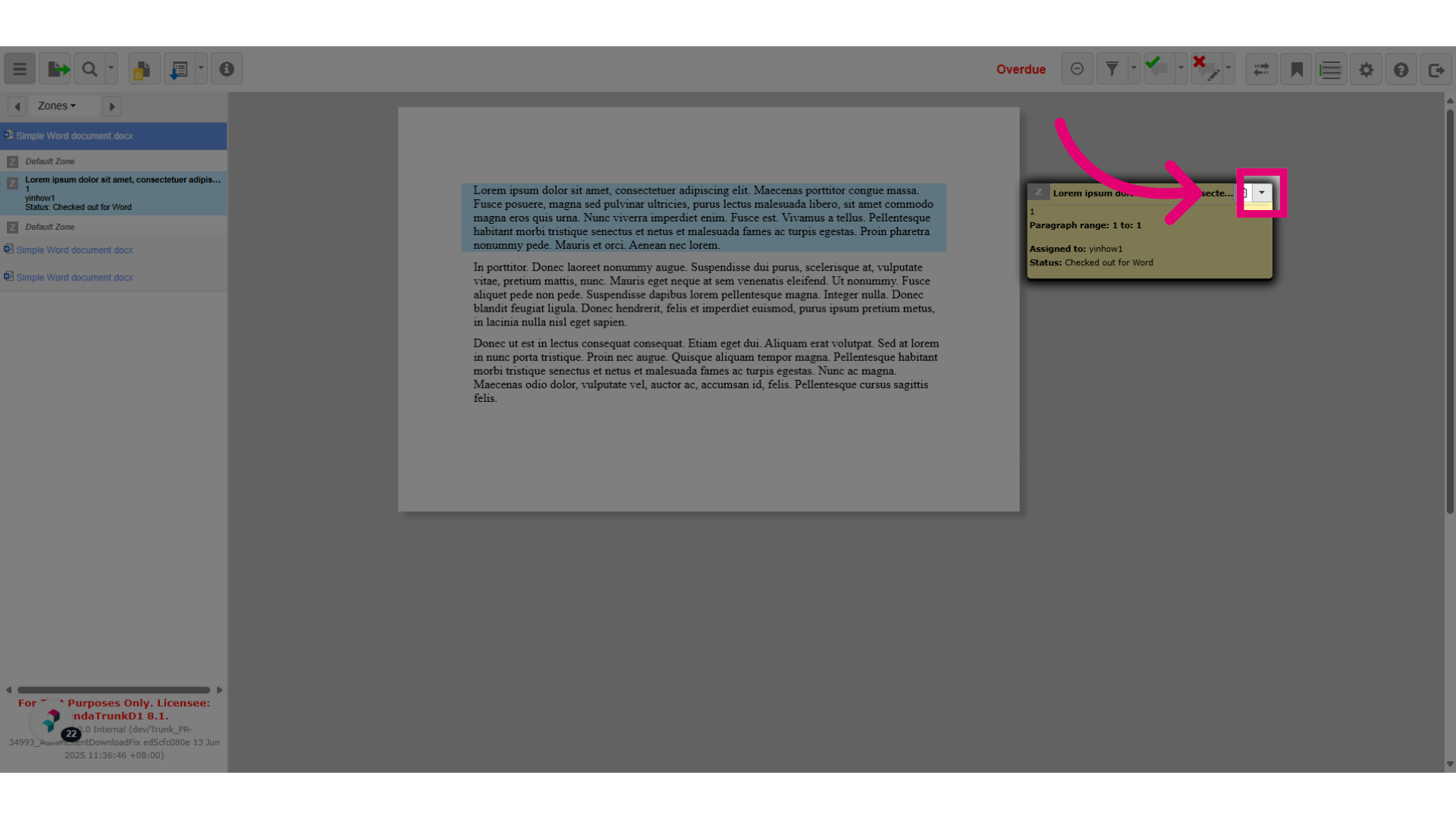 Click 'Toggle Dropdown'